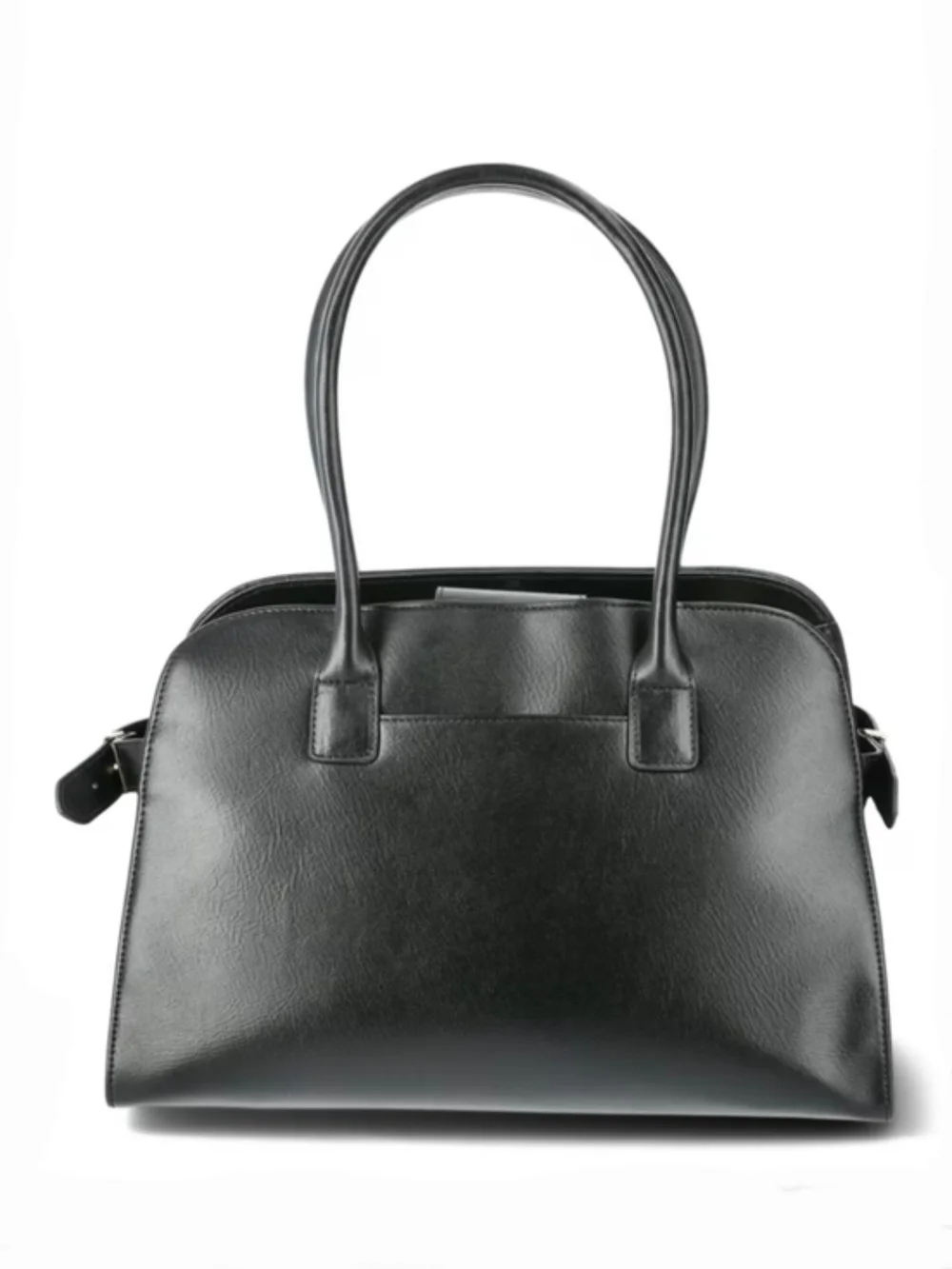 Time & Tru Maxwell Satchel Handbag In Black NWT